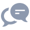chat bubbles icon illustration